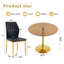 Ensemble repas luxueux en verre avec chaises ergonomiques