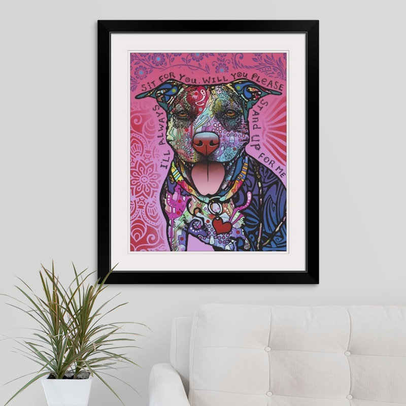« debout », reproduction, Cadre noir, H 32 po x l 27 po x P 1 po