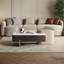 Table basse moderne avec pierre micro-cristalline