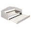 Lit de jour simple tapissier avec couchette, poches et ports USB-1730646469
