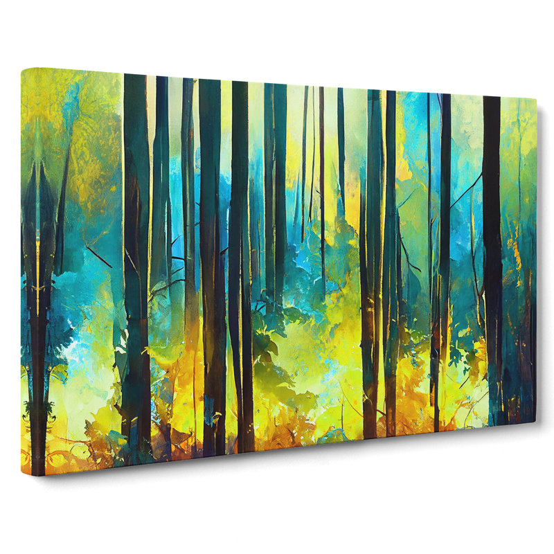 Forest In Abstract Vol.1 - Wrapped Canvas, 50cm H x 76cm W x 3cm D
