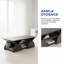 Table basse rectangulaire à coins arrondis avec tablettes ouvertes, table de rangement facile à assembler-1061335628
