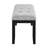 Fabric Upholstered Oceanic Grey Dining Bench With Block Legs, Contemporary Design For Room, Modern Style, Solid Wood+ Filler, 16.76 In Width, 19.08 Height, 10.8 Lb Weight Legs And Upholstery, 48.98