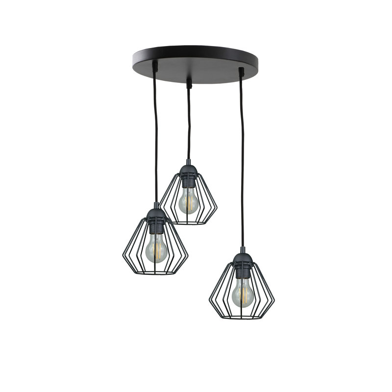Diejuste 3 - Light Cluster Pendant, Black
