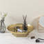Plateau décoratif pour accessoires de salle de bain doré