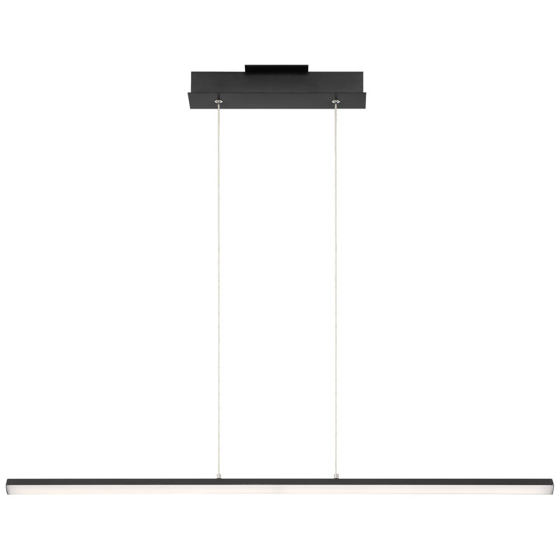 Ahleeyah - Luminaire suspendu à DEL à intensité variable - Abat-jour en acrylique - 22 W, Noir mat