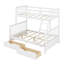 Lit simple superposé sur lit double en bois massif Envere par Harriet Bee
