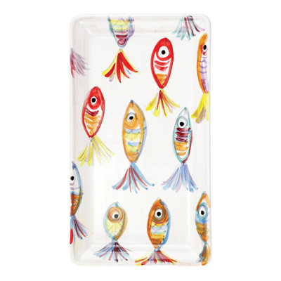 Plateau rectangulaire Pesci Colorati