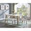Table de salle à manger 6 pièces en marbre de style contemporain avec banc et chaises