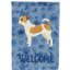 Caniche en polyester à 2 côtés 40 x 28 po standard welcome drapeau maison-957492956