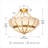 4-Light Lotus Semi-Flush Mount Ceiling Light