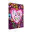 Art mural sur toile tendue - «I Love You Card» de Noemi Ibarz pour décoration de salon, de chambre à coucher ou de bureau - 16 x 24
