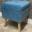 Bourquin 33Cm Velvet Square Footstool-1052378194