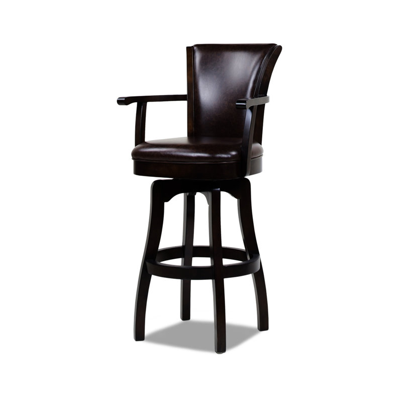 Williams Swivel Counter Height Bar Stool, Brown, Bar Stool (31" Seat Height)