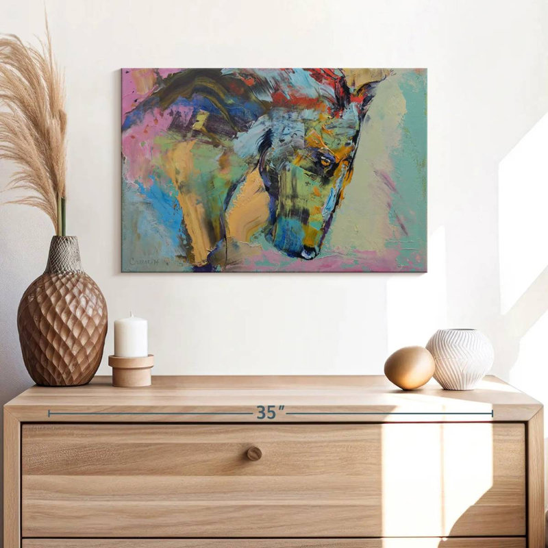 Brampt Painterly Horse, 16" H x 24" W