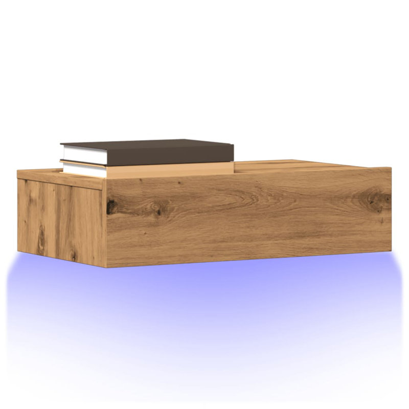 Burtundy Unfinished TV Stand for TVs up to 24", Artisan Oak