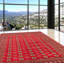 Tapis rouge foncé Finest Peshawar Bokhara 8 pi 2 po x 9 pi 9 po