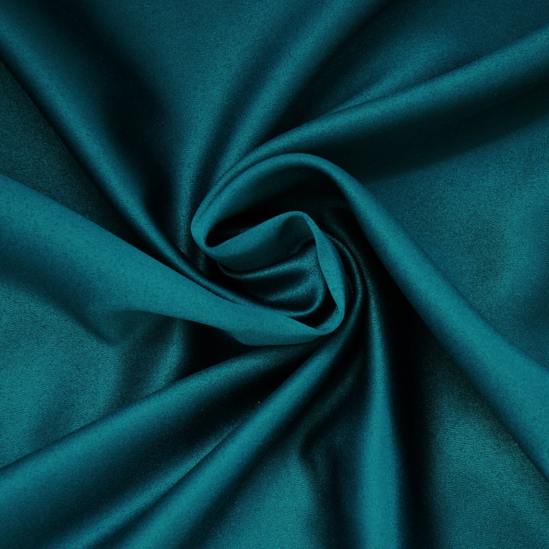 Teal Linen Blackout Grommet Curtain Panel, 40" x 84"