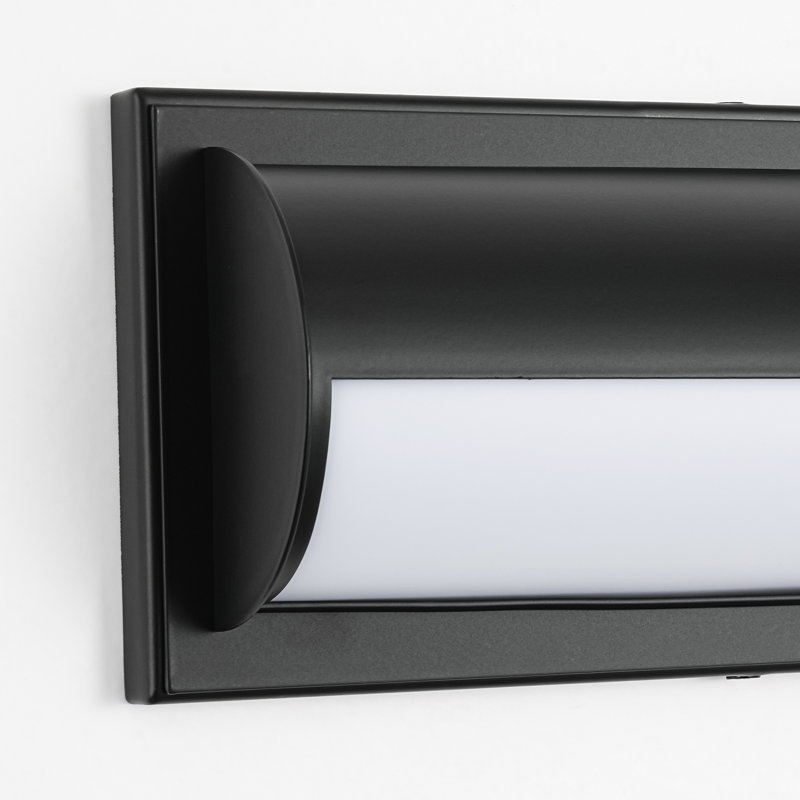 Vellin 26 in. Modern LED Linear Tube Wall Sconce, Matte Black