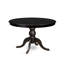 L'ensemble de salle à manger 7 pièces comprend une table et 6 chaises parsons en polyester beige clair avec dossier capitonné - Noir sablé-507873350-507873353