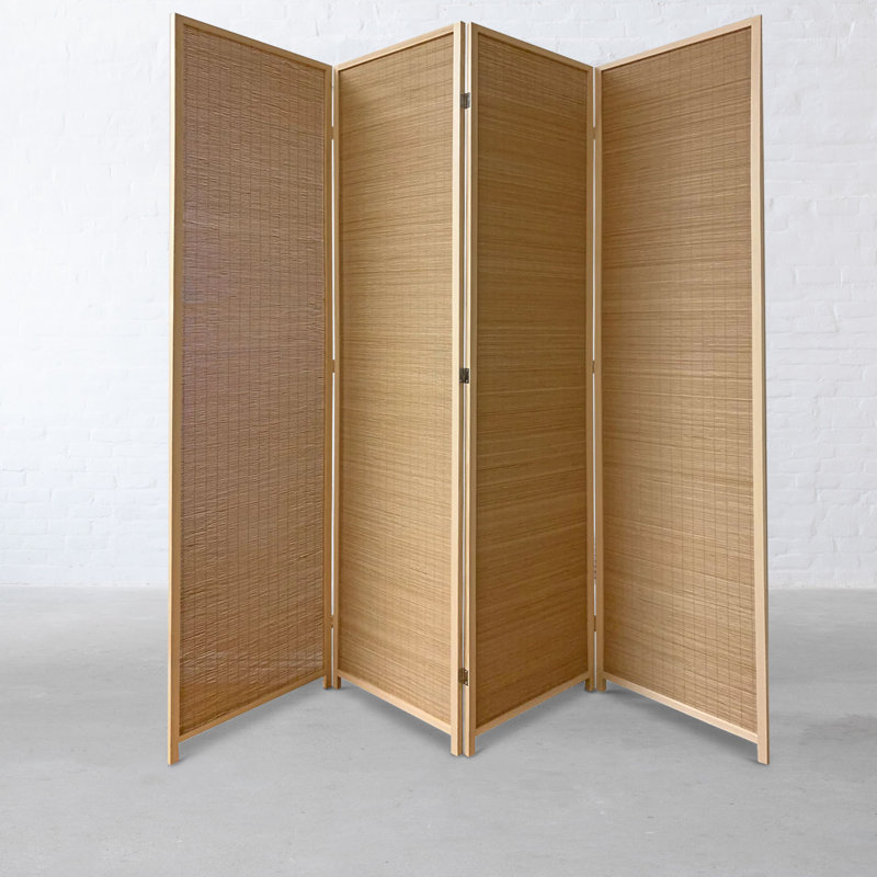 Paravent en bambou Elizabethville, Brun naturel, 4