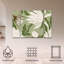 Ensemble de 3 panneaux d'art mural - Incado «Reaching Flowers», art mural sur toile pour le salon, la chambre à coucher ou le bureau 