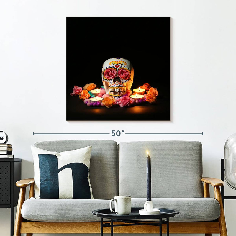 Lelend Dia De Los Muertos, H 30 po x l 30 po