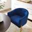 Chaises d'appoint performance en velours capitonné Savour-1940475296