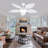 52" Palm Leaf Ceiling Fans With Lights And Remote,Wet Rated Tropical Ceiling Fans For Patios Porch Gazebo Pergola-765627273