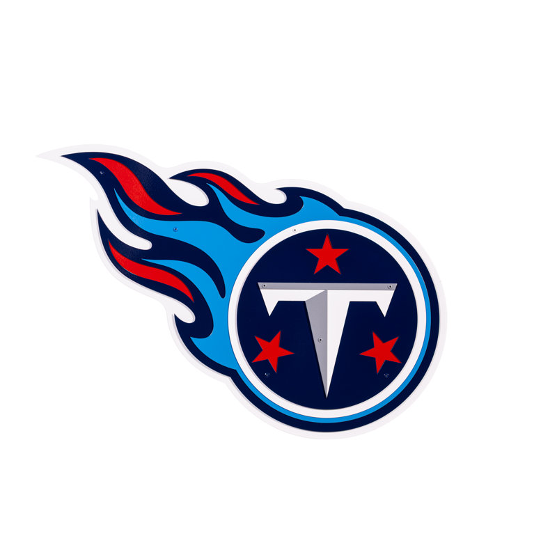 «Tennessee Titans Layered», art mural en métal