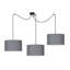 Pascua 3 - Light Black Drum Pendant-40748510