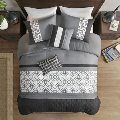 Donnell Embroidered 5 Piece Comforter Set