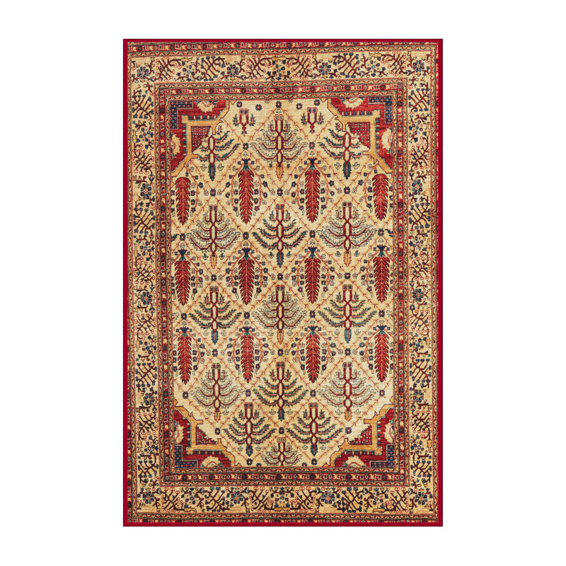 Tapis abstrait à motif abstrait moderne 4161, Rectangle 7 pi x 9 pi