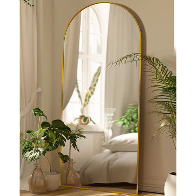 Miroir surdimensionné arqué en métal surdimensionné