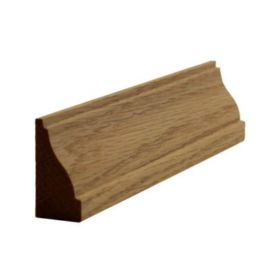 EWBS16 Baseboard Shoe 1-1/4" Tall x 5/16" Flat with Radius. Unfinished