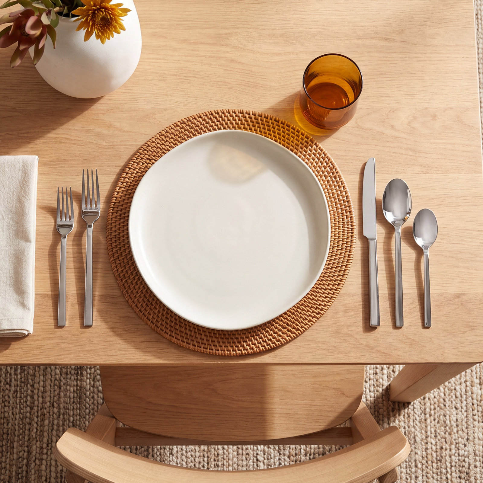Viggo Flatware Set - Service for 4, Polished Silver