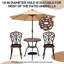 Outdoor 3-Piece Cast Aluminum Iris Bistro Set-972661829