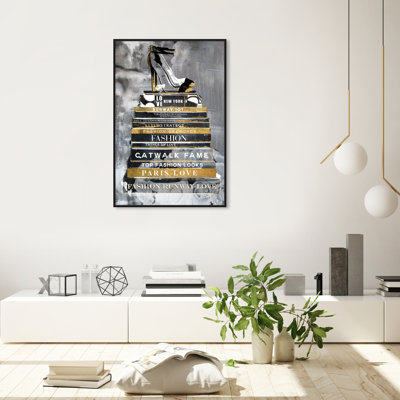 " Fashion And Glam Fashion Thoughts Noir Classic, Glam Gold " by Oliver Gal