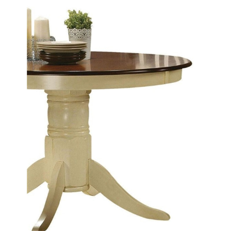 Dylan Buttermilk & Oak Finish Dining Table