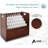 Adiroffice 50-Compartment Mobile Wood Roll File Storage Organizer-87103939