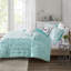 Ensemble d'édredon double / grand imprimé métallique-128898463-128898466