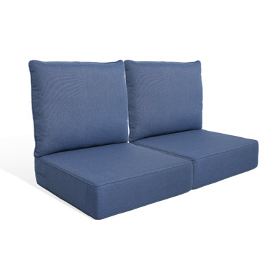 Outdoor 6'' Replacement Cushion Set Seat / Back Cushion (Set Of 2)