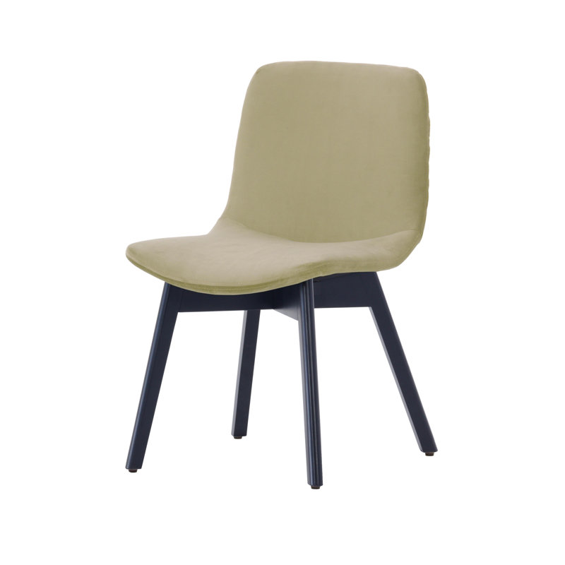 Jada 137.2cm H Velvet Upholstered Side Chair, Beige