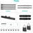 10 x 8ft (W x H) Adjustable Photo Backdrop Banner Stand with Telescopic Tubes, Suitable for Trade Shows, Professional Photography Booths, and Step and Repeat Background Displays