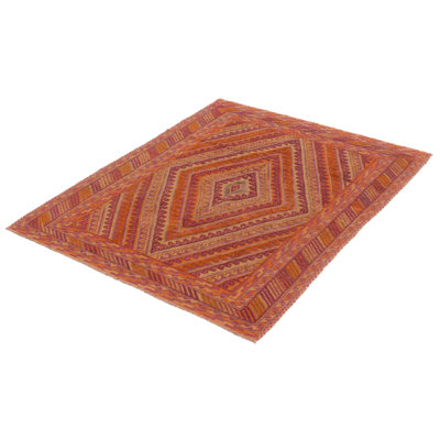 Tapis unique en laine noué à la main 5 pi x 5 pi 11 po nouvel âge John-Alexander