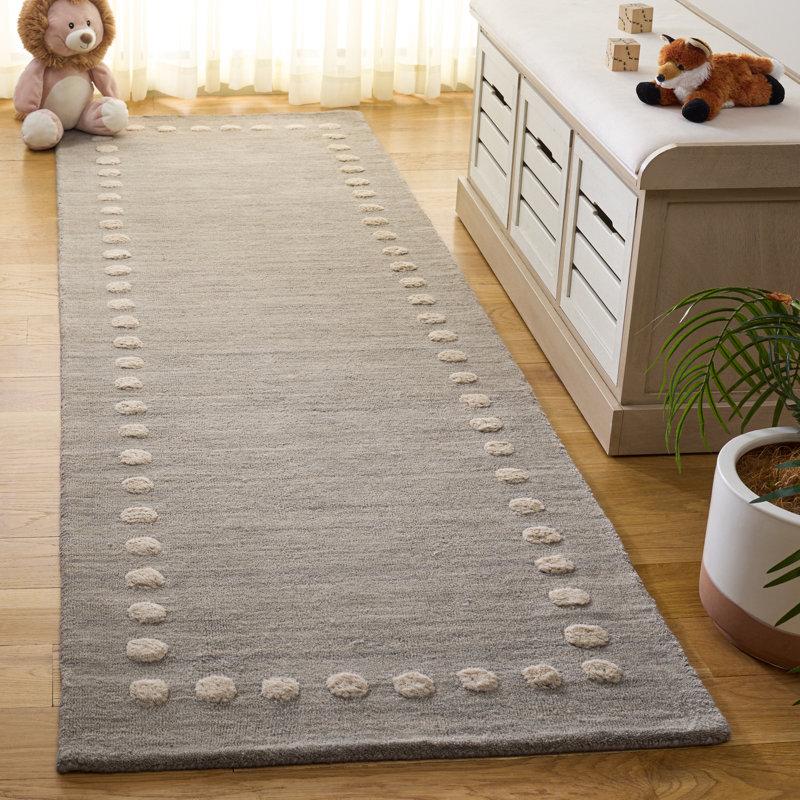 Antaeus Kids Rug, Runner 2'6" x 8', Grey