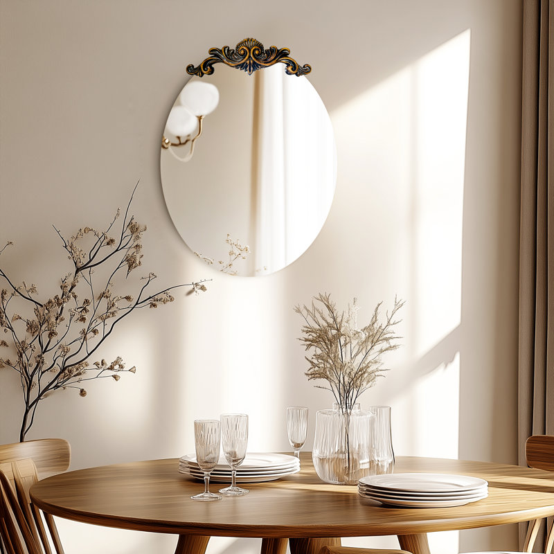 Miroir mural ovale, 37,2 po x 27,56 po
