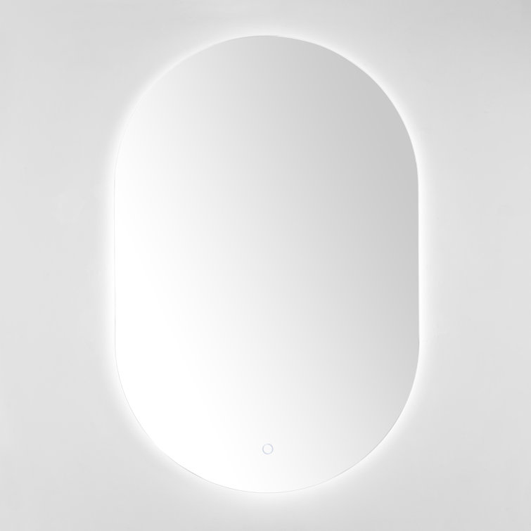 Keiko Frameless Oval LED Wall Mirror | AllModern