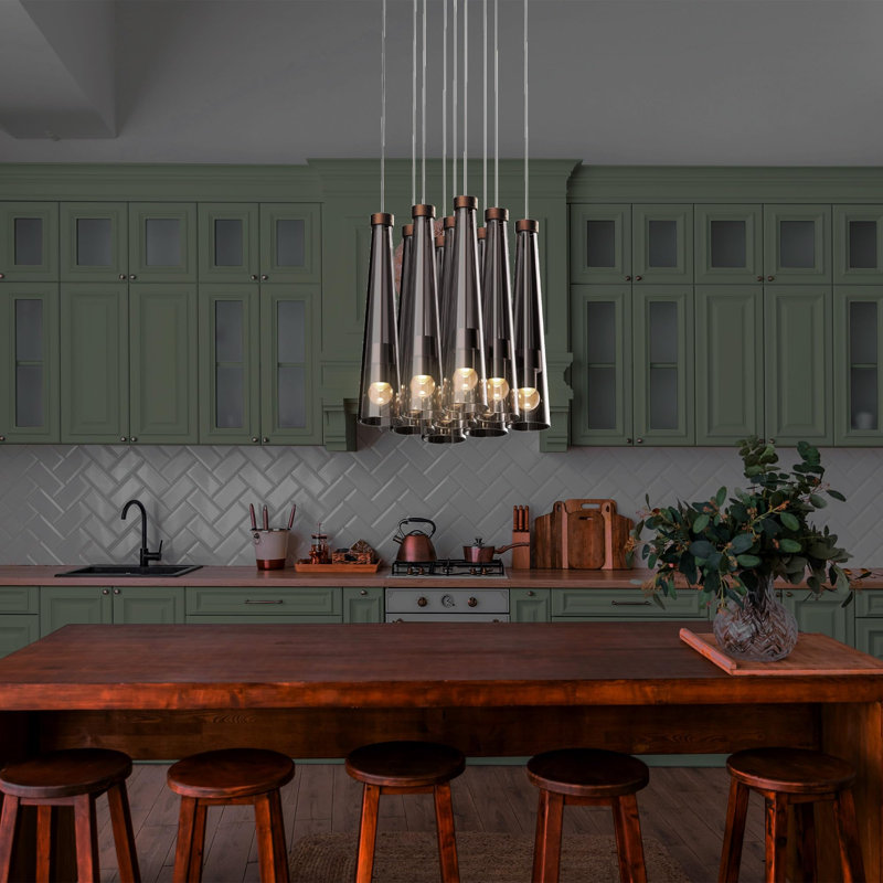 9 - Light LED Cluster Pendant
