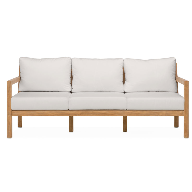 Classic Teak Sofa - Silver, Light Gray